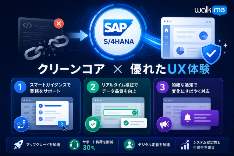 WalkMe: The Ultimate “Clean Core” Enabler for SAP S/4HANA